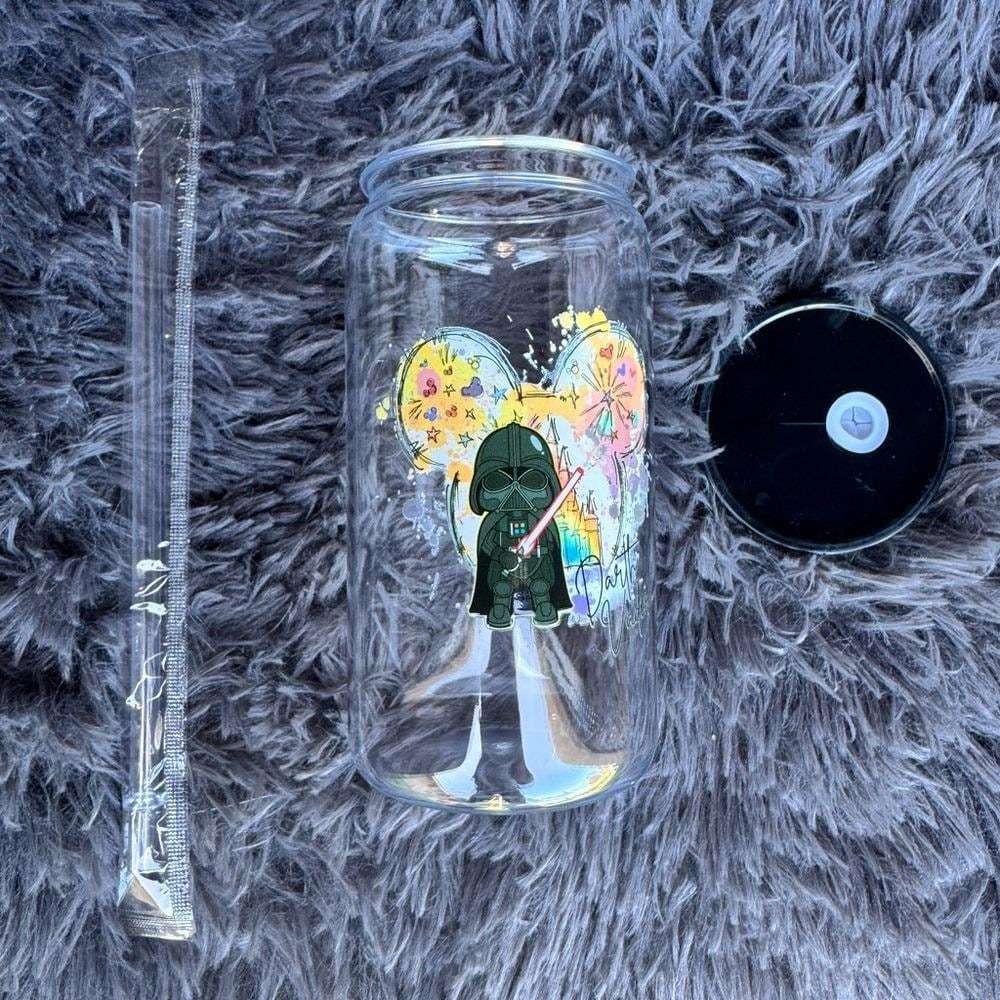 Star Wars acrylic cup with Straw and Lid